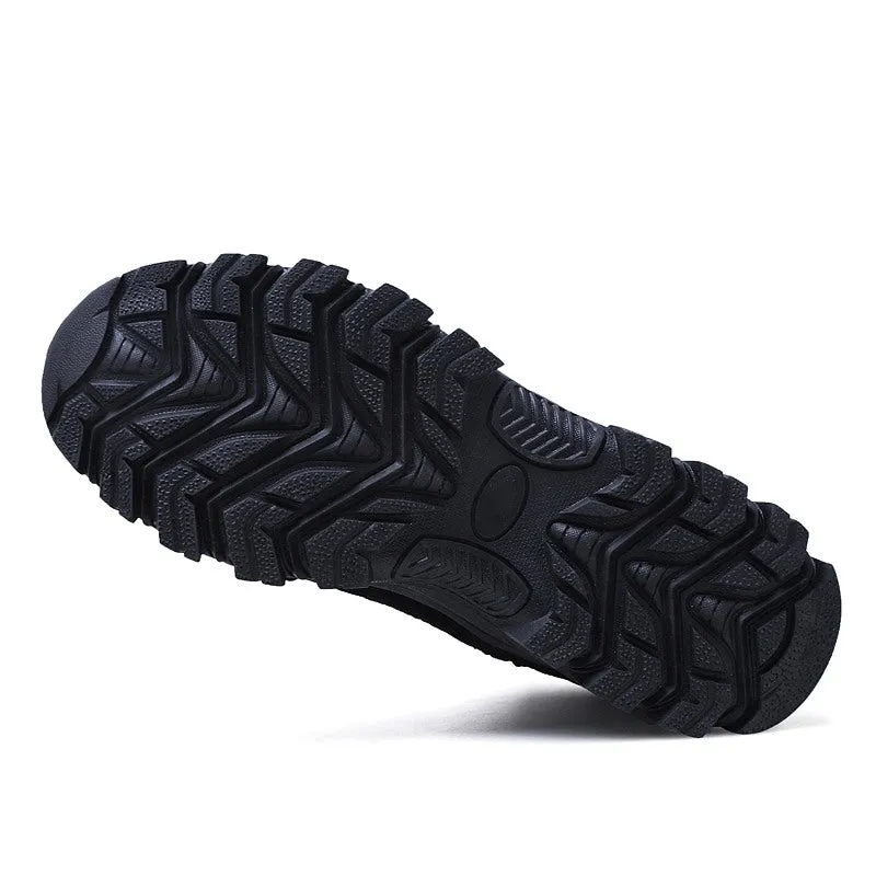 Men's Winter Genuine Leather Combat Boots