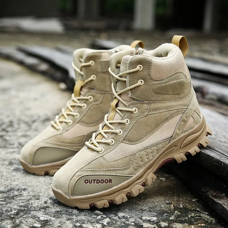 Men's Winter Genuine Leather Combat Boots