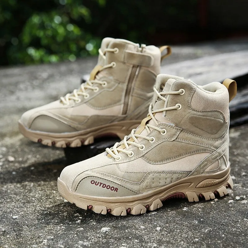 Men's Winter Genuine Leather Combat Boots