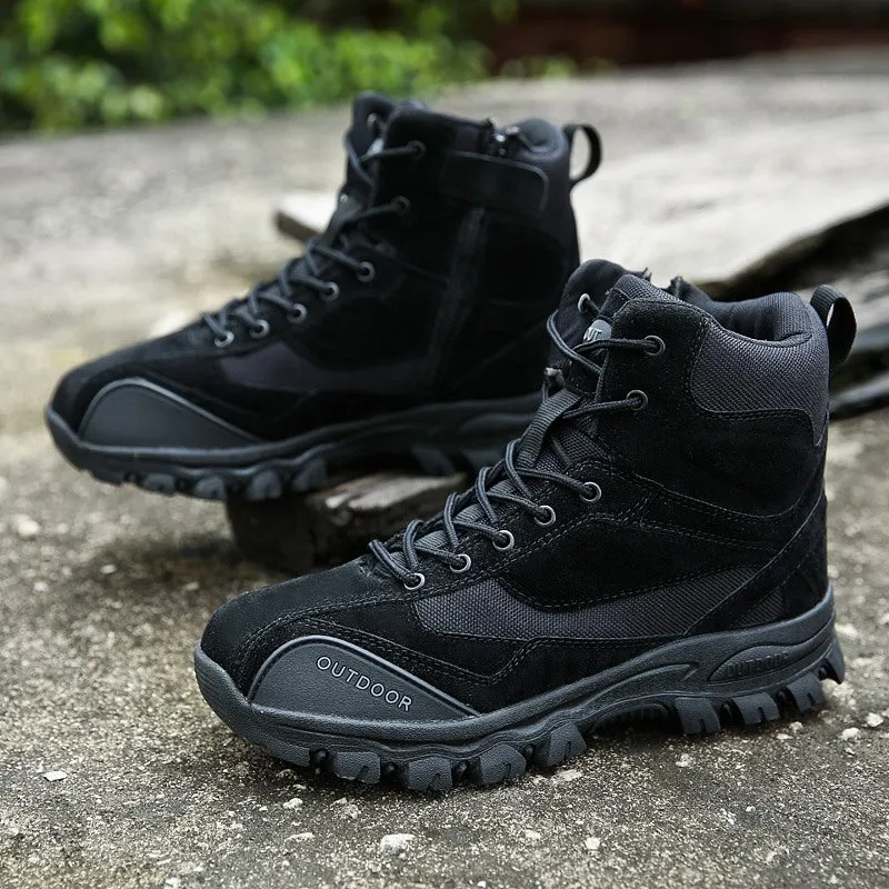 Men's Winter Genuine Leather Combat Boots