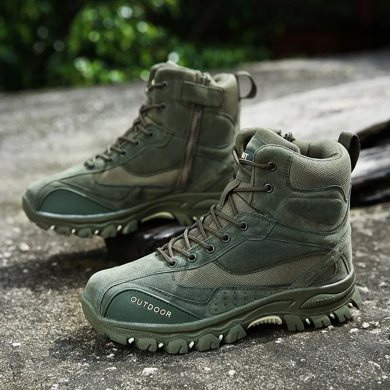 Men's Winter Genuine Leather Combat Boots