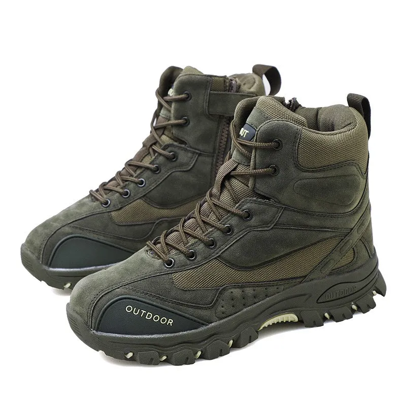 Men's Winter Genuine Leather Combat Boots