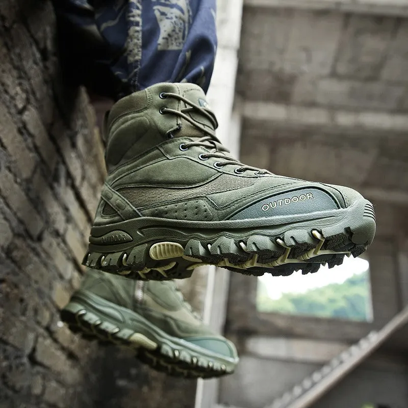 Men's Winter Genuine Leather Combat Boots