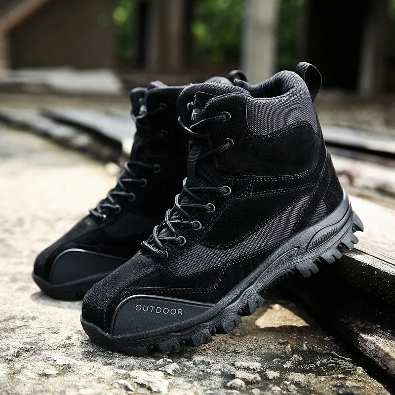 Men's Winter Genuine Leather Combat Boots