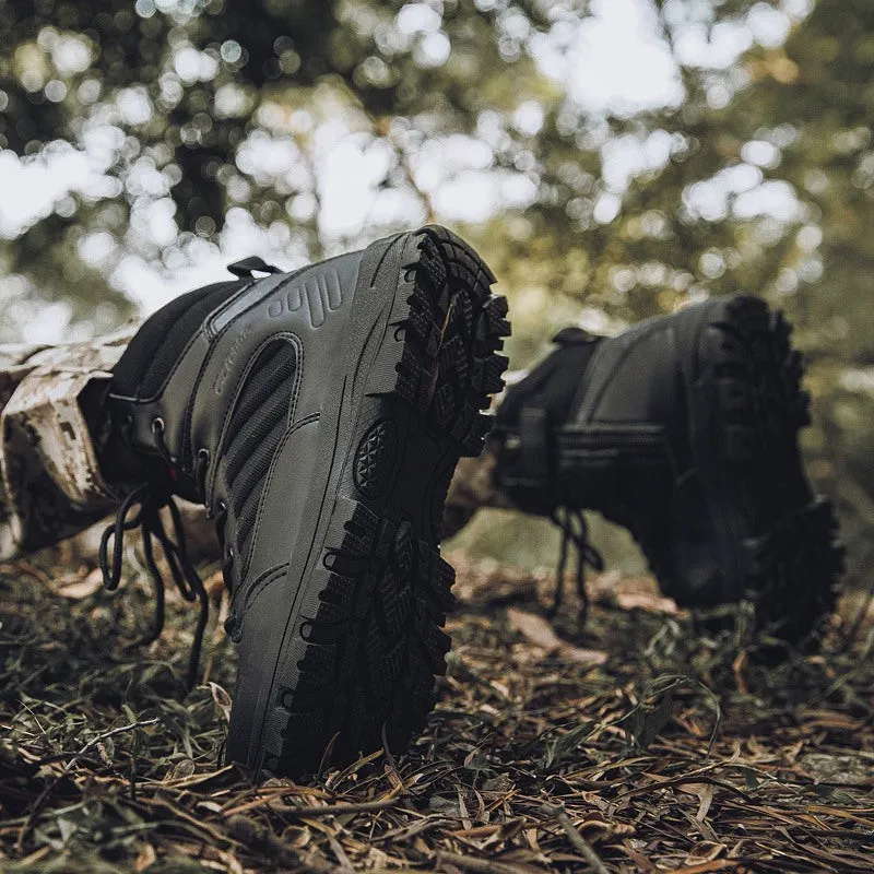Men's Winter Tactical Military Combat Suede Leather Boots