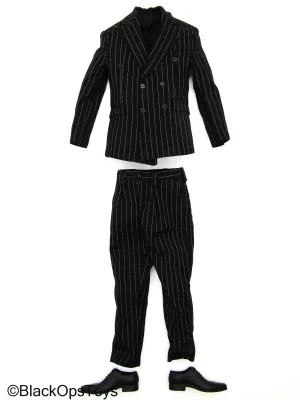 Mental Patient - Black Dress Suit Set w/Black Shoes (Peg Type)