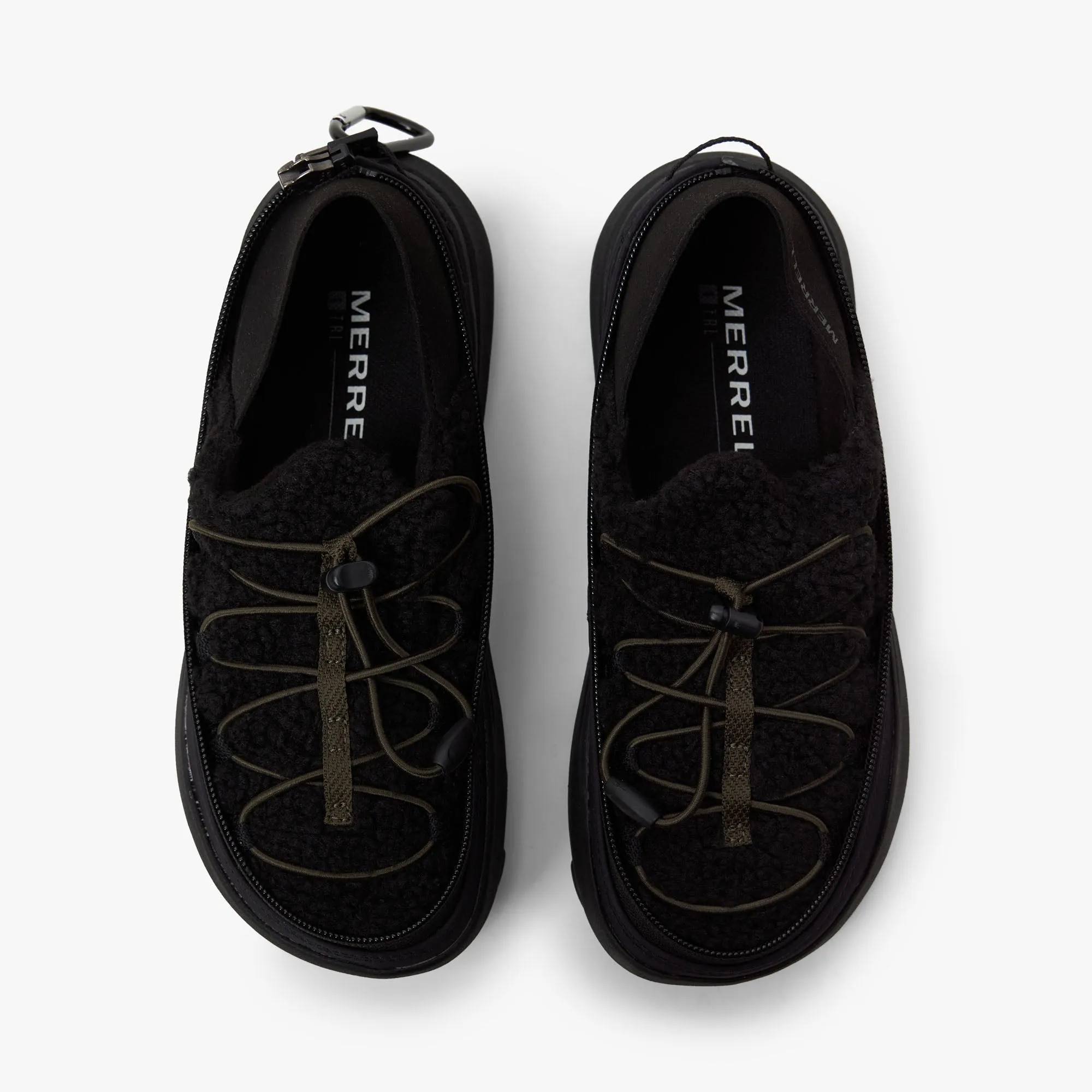Merrell 1TRL Women's Hut Moc 2 Packable Fleece Black / Olive