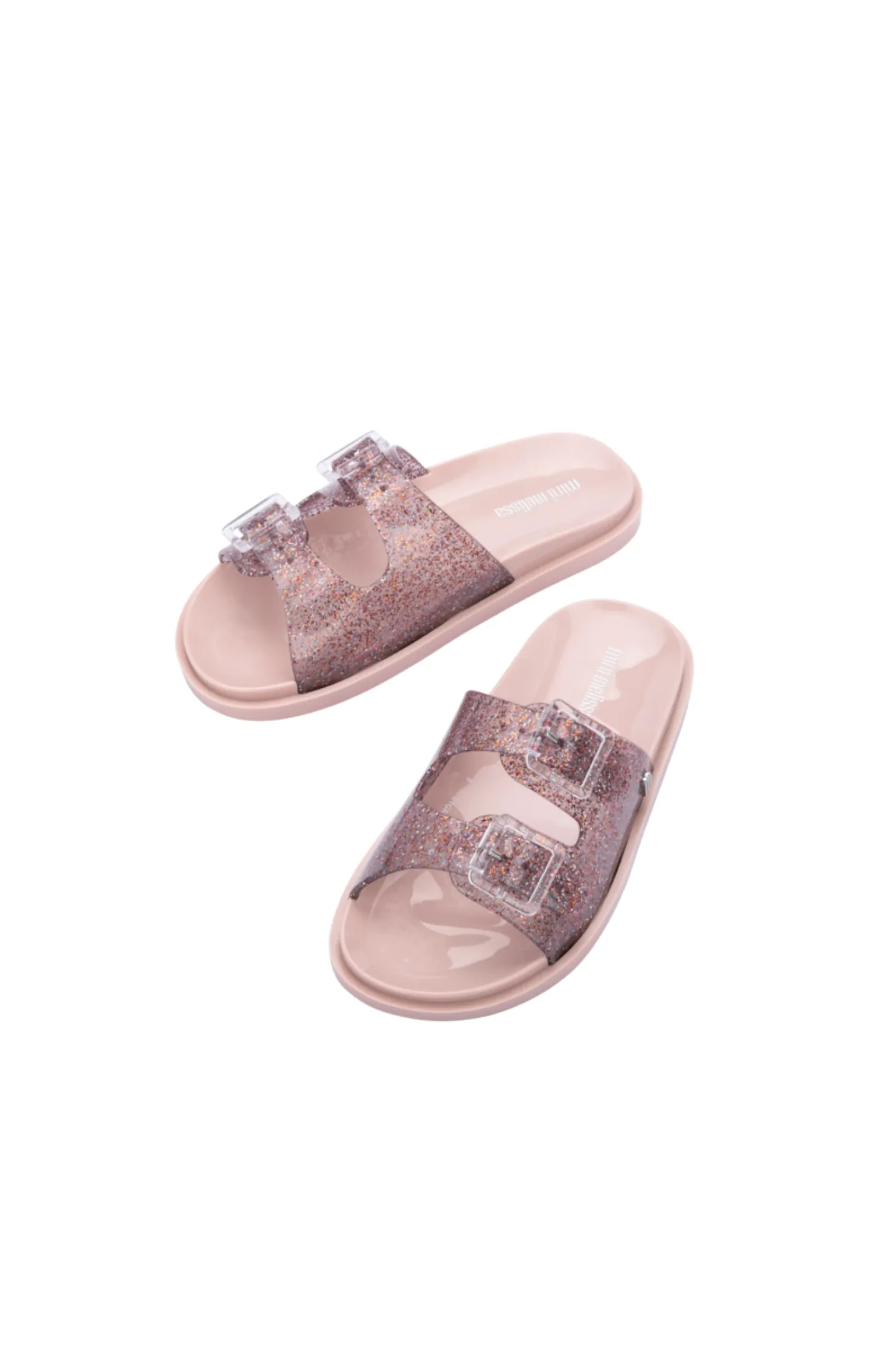 Mini Melissa Wide Kid - Pink Glitter