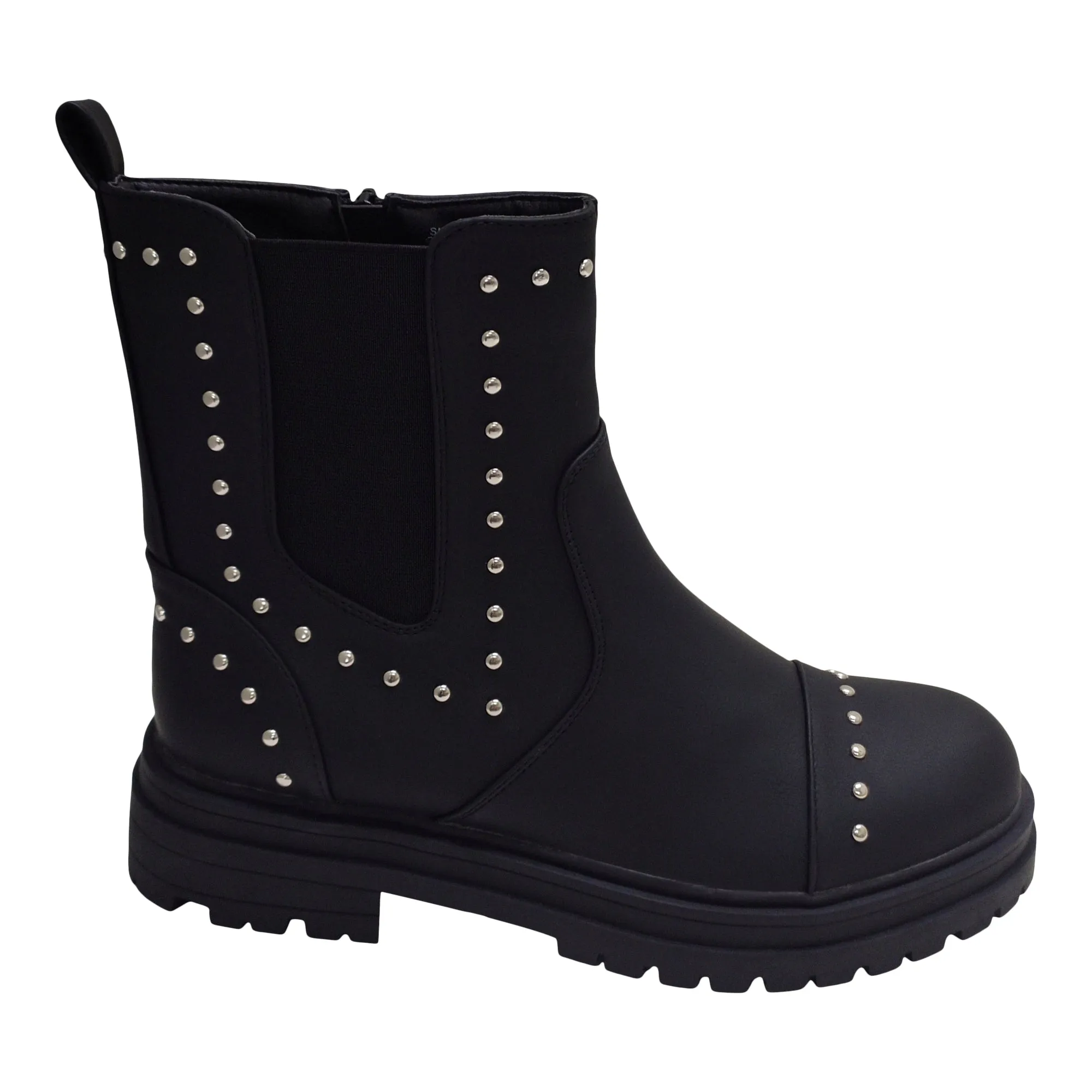 mySTYLE Women's Studded Combat Boots