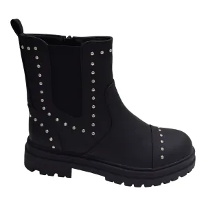 mySTYLE Women's Studded Combat Boots