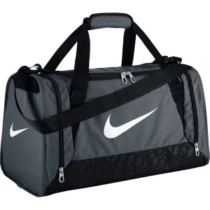 Nike Brasilia 6 Small Duffel Bag Flint Gray/Black/White Nike Brasilia 6 Small Duffel Bag Flint Gray/Black/White