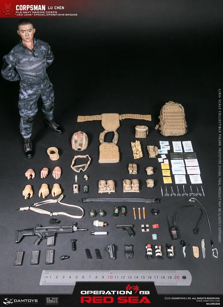Operation Red Sea PLA Medic - Black Combat Boots (Peg Type)
