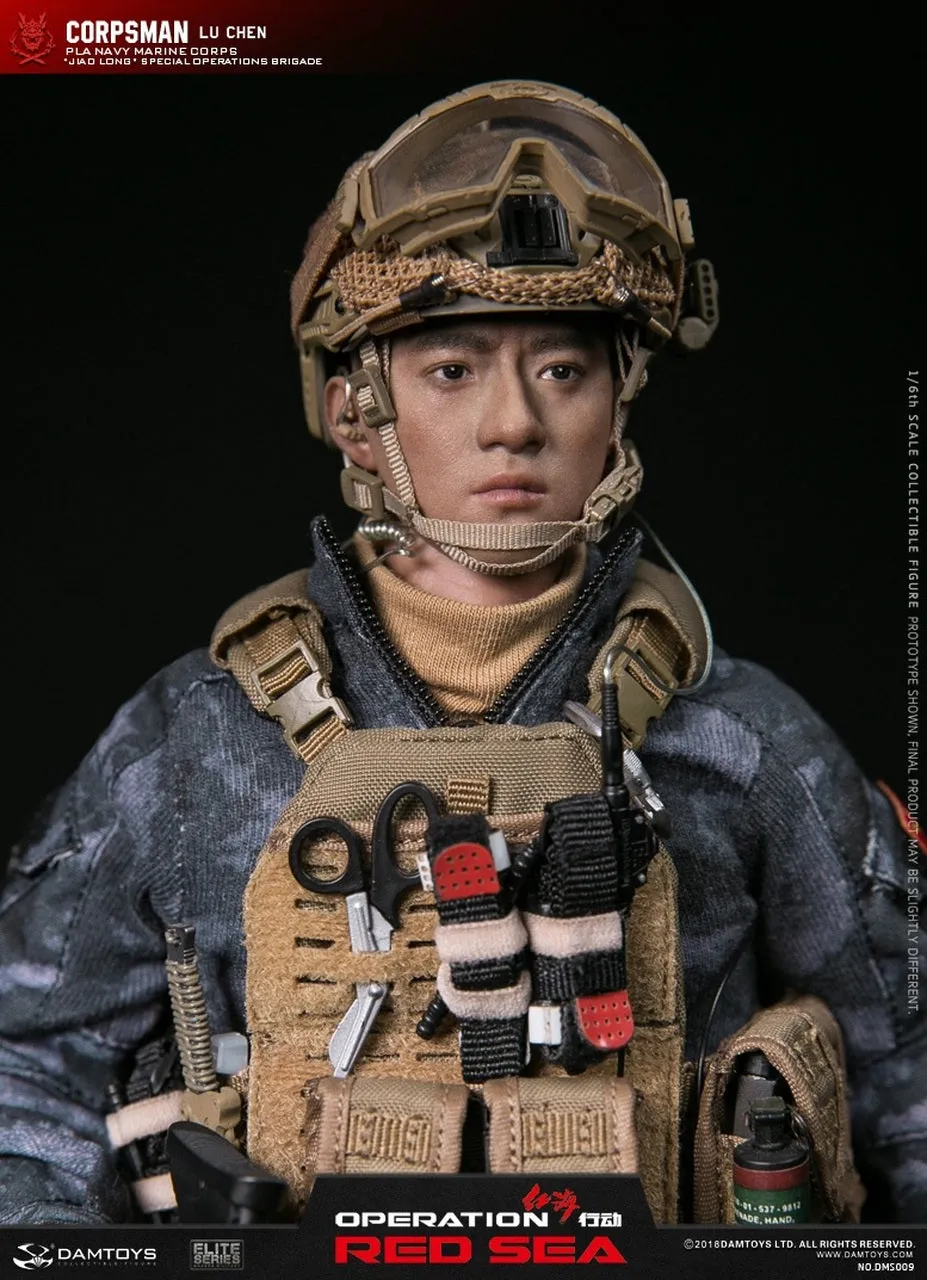 Operation Red Sea PLA Medic - Black Combat Boots (Peg Type)