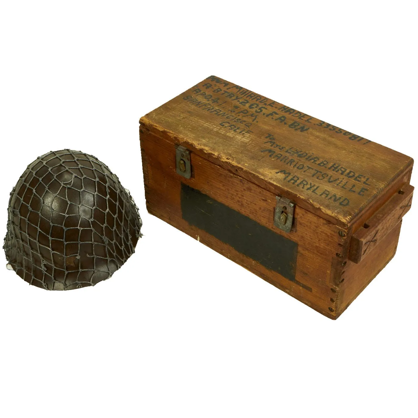 Original Incredible Untouched Grouping of USGI Captured Japanese War Trophies with Original Ship-Home Box