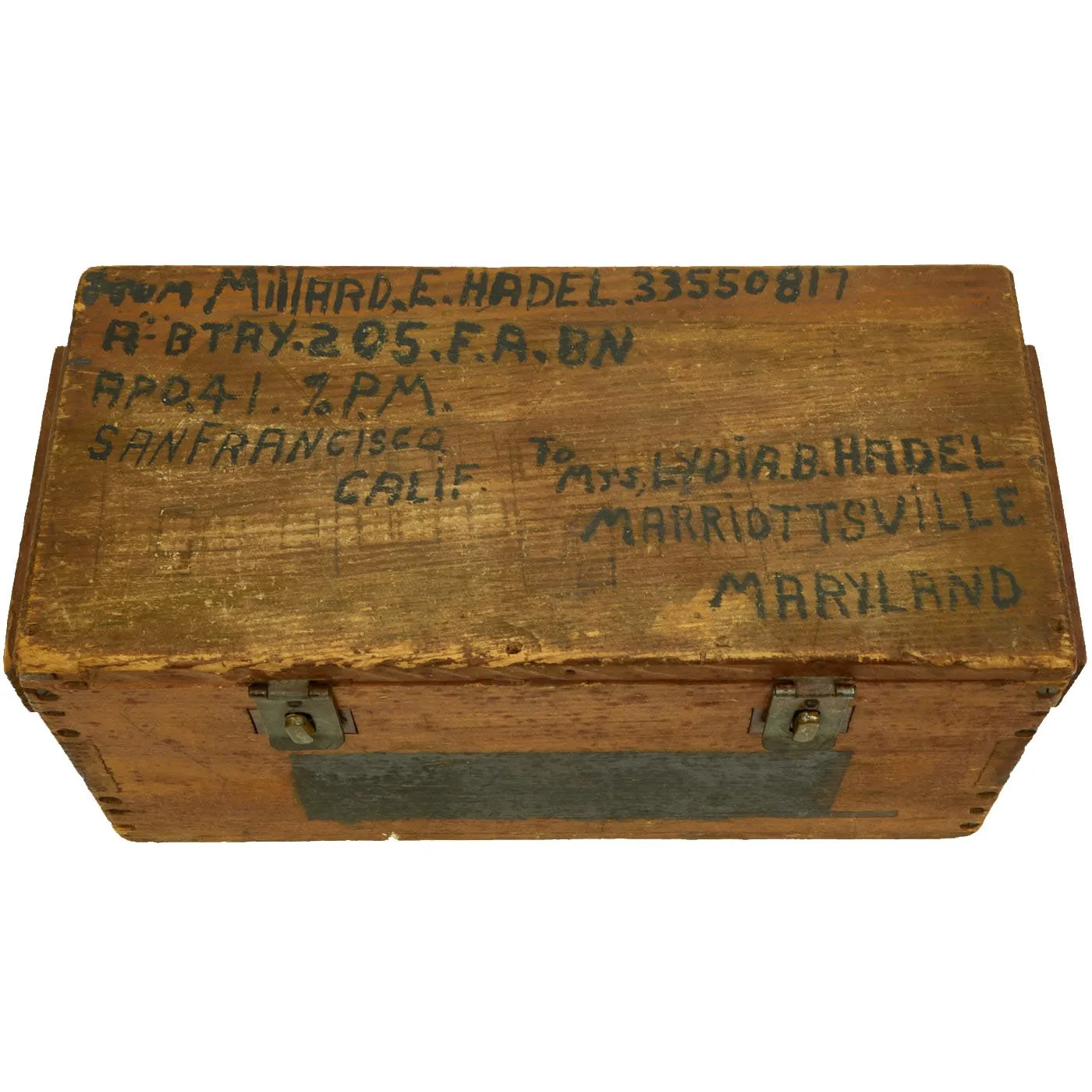 Original Incredible Untouched Grouping of USGI Captured Japanese War Trophies with Original Ship-Home Box