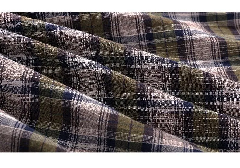 Oversized Plaid Midi Dress