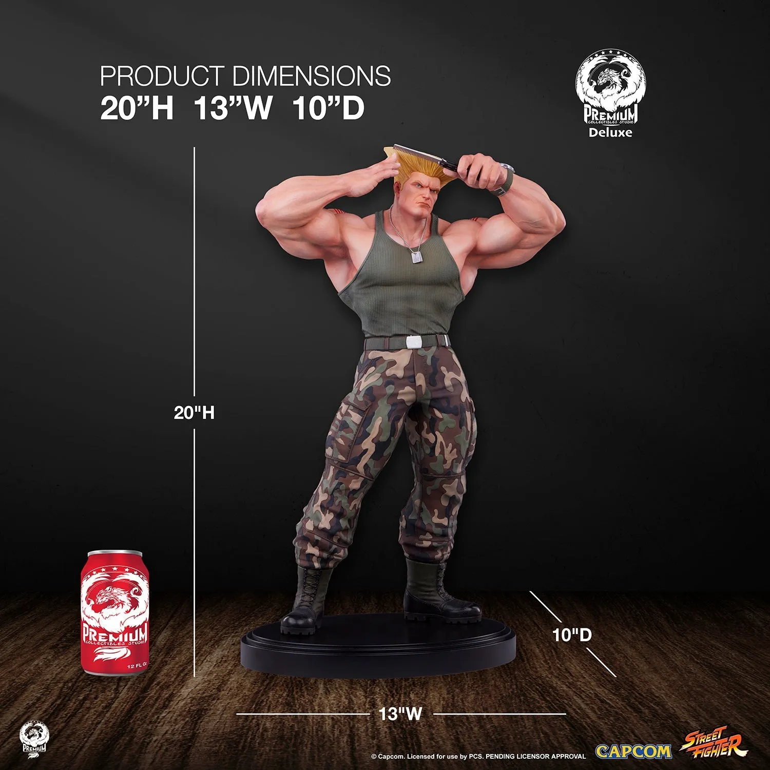 PRE-ORDER: PCS Collectibles Street Fighter 6 Guile Deluxe Edition Quarter Scale Statue