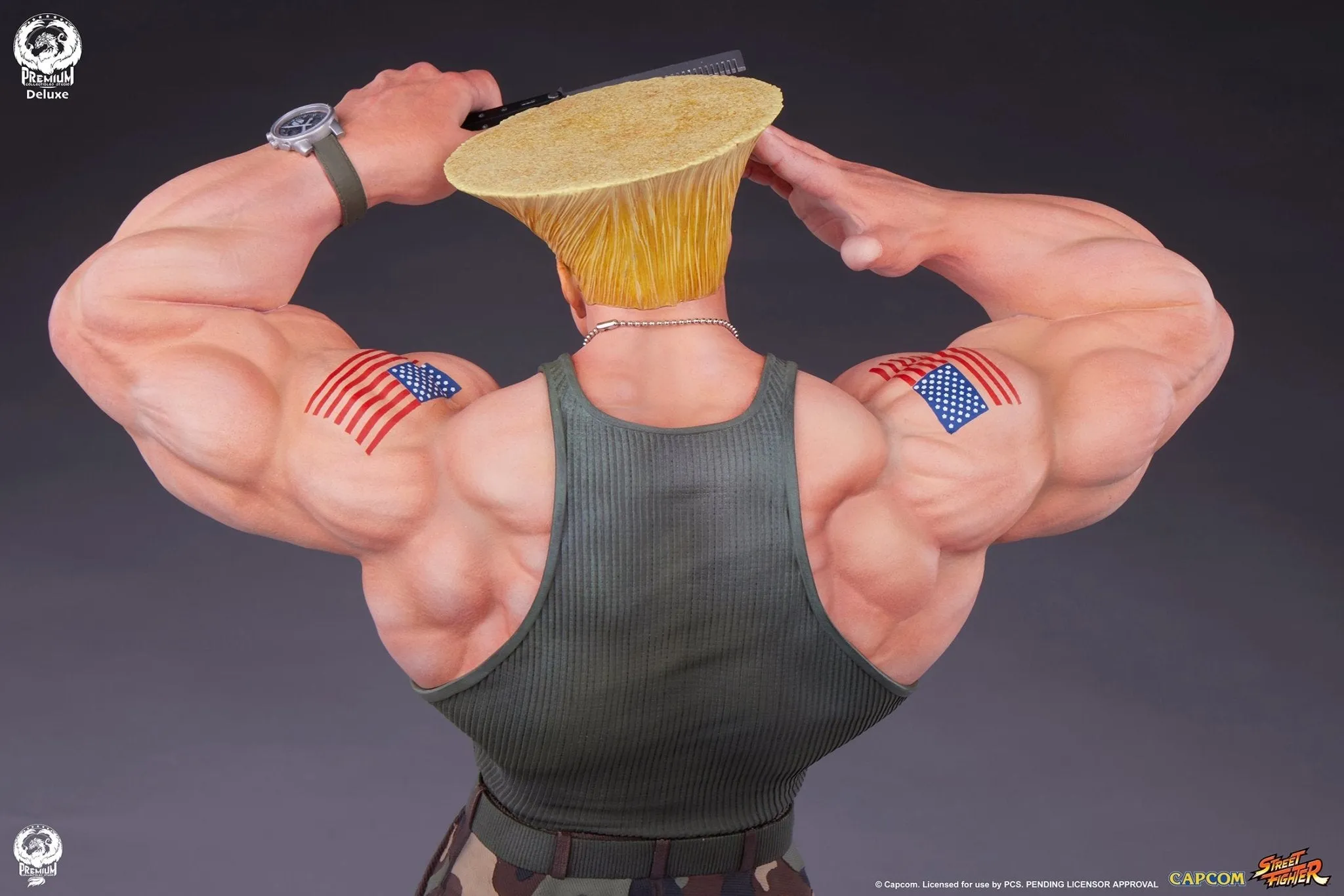 PRE-ORDER: PCS Collectibles Street Fighter 6 Guile Deluxe Edition Quarter Scale Statue