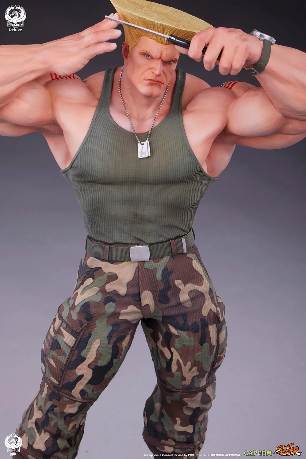 PRE-ORDER: PCS Collectibles Street Fighter 6 Guile Deluxe Edition Quarter Scale Statue