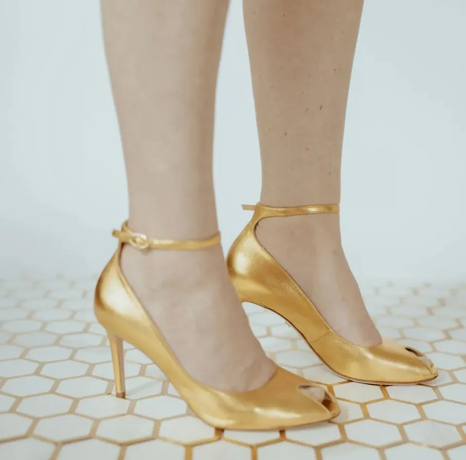 Raya Ankle Strap Pump Heels