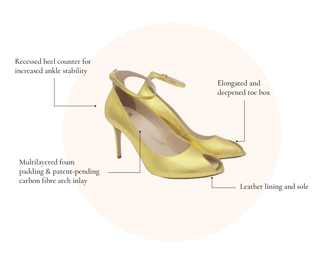 Raya Ankle Strap Pump Heels