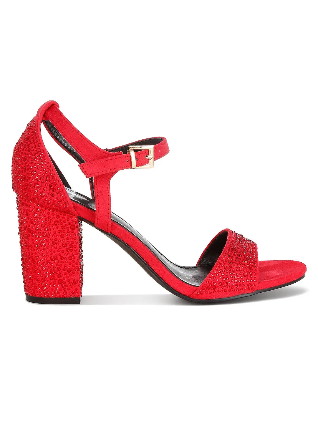 Rhinestones Embellished Sandals