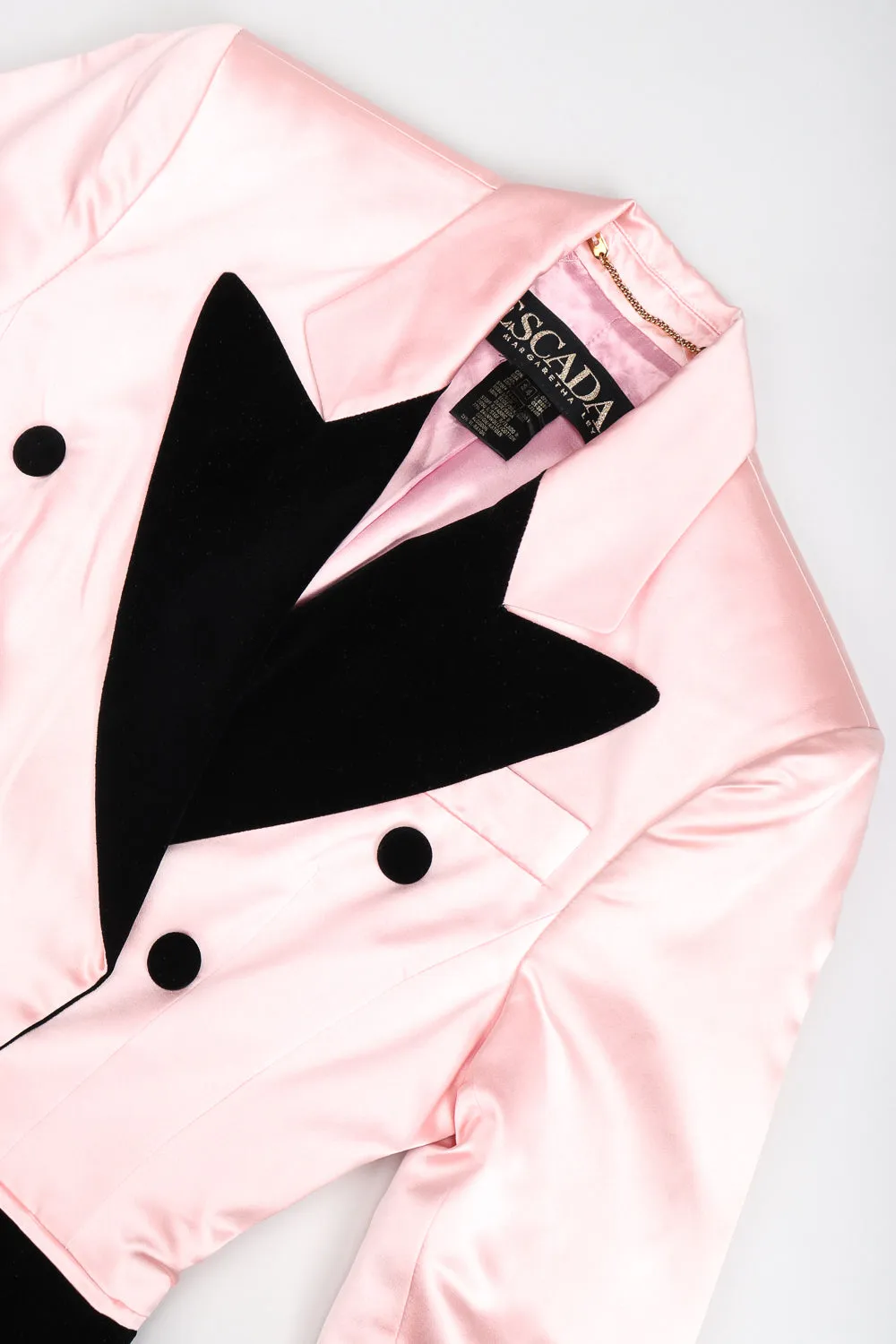 Satin Contrast Tuxedo Jacket