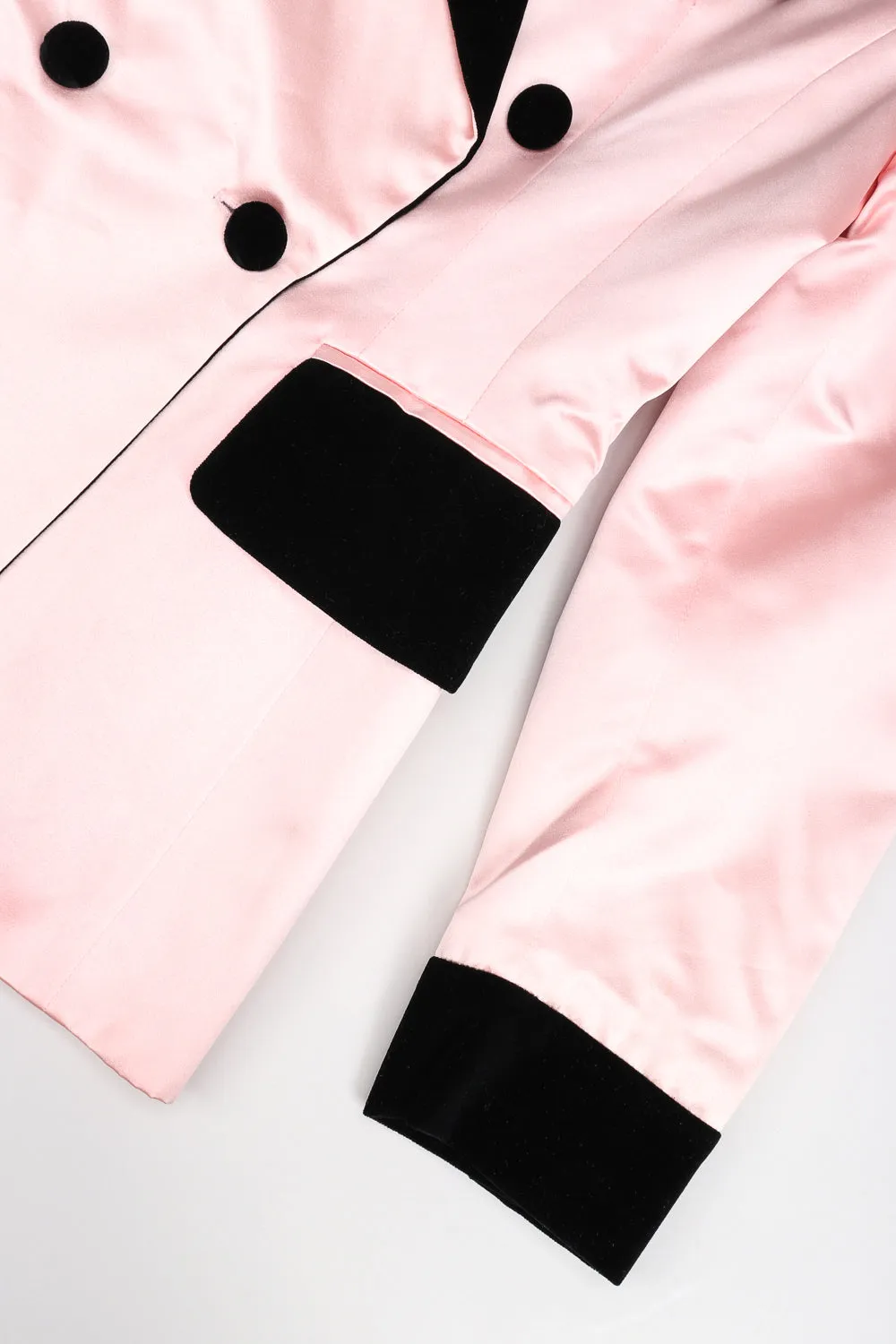 Satin Contrast Tuxedo Jacket