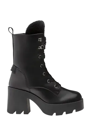 Seoul Side-Zip Platform Combat Boots