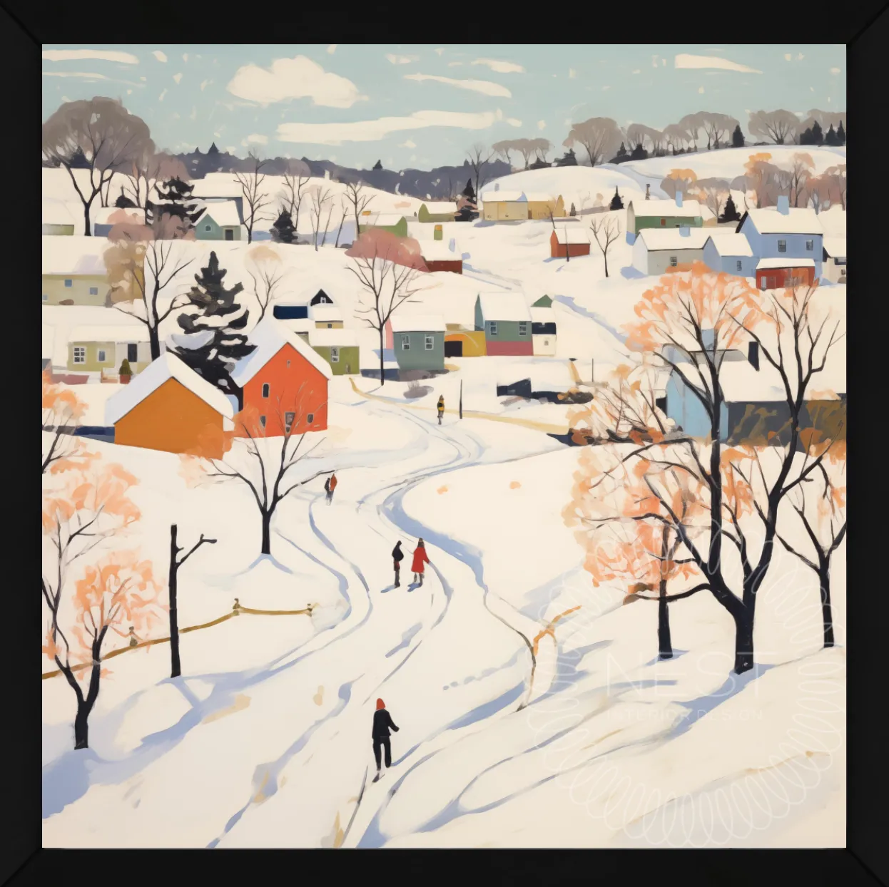 Snowy Trail Wall Decor