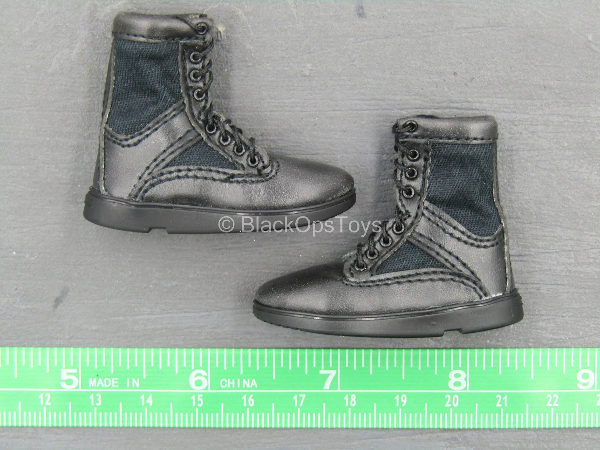 Speed - LAPD SWAT - Black Combat Boots (Foot Type)