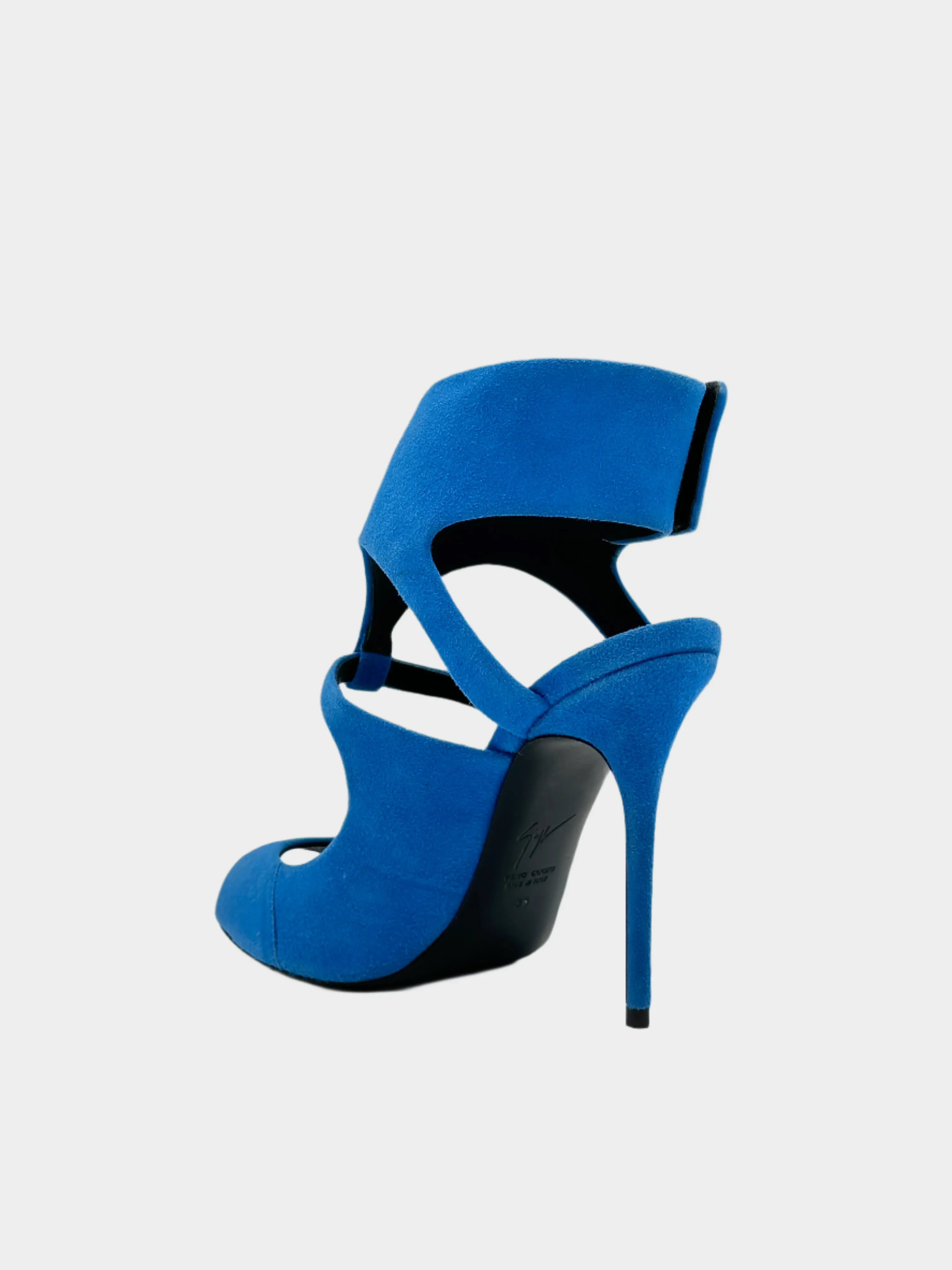 Suede Cut-out Sandals