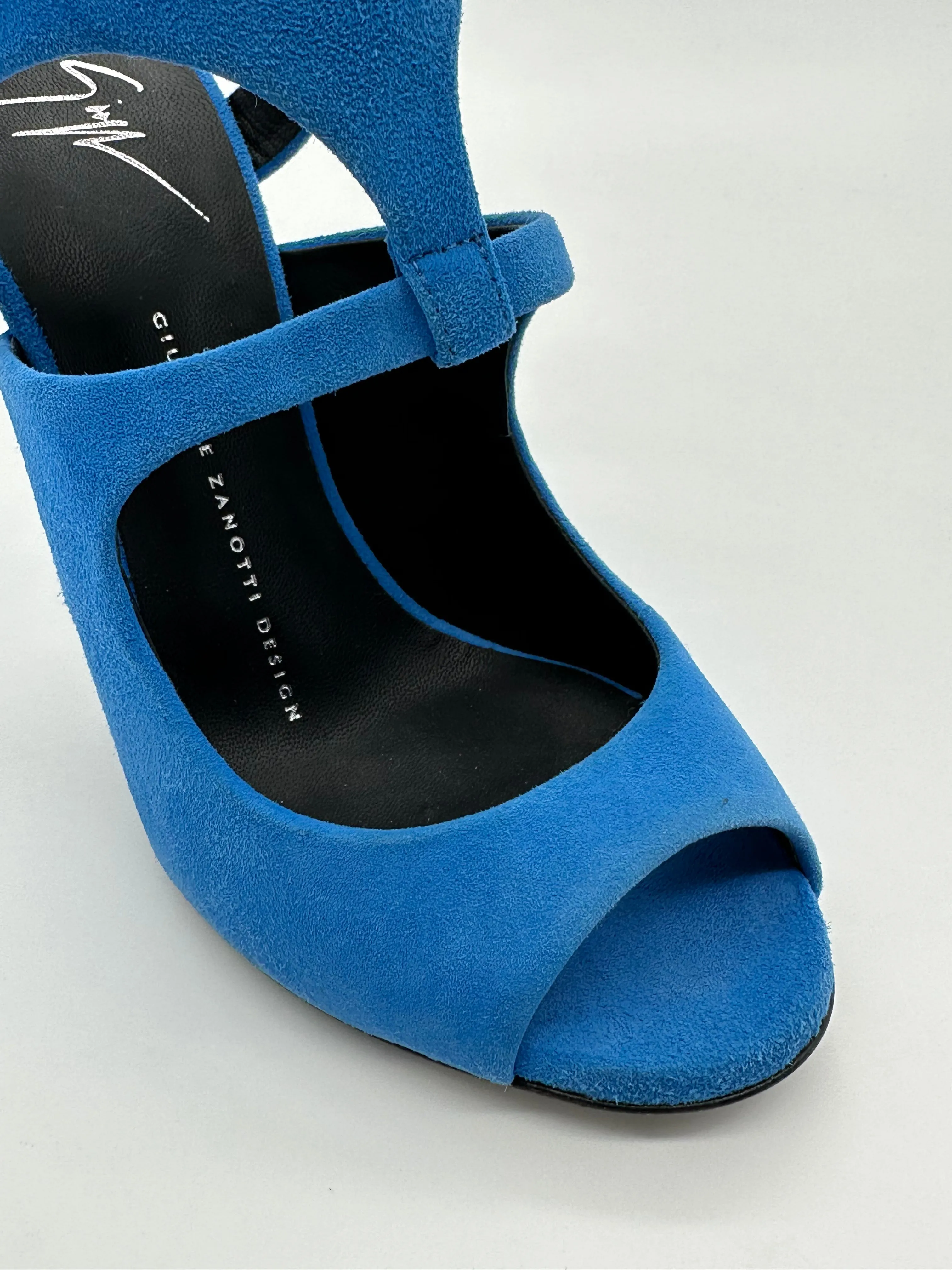 Suede Cut-out Sandals