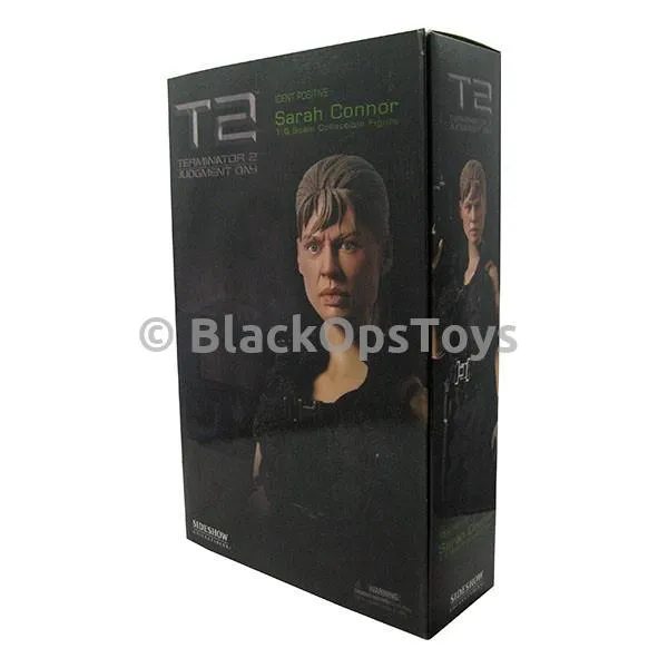 Terminator 2 - Sarah Connor - Black Combat Boots (Foot Type)