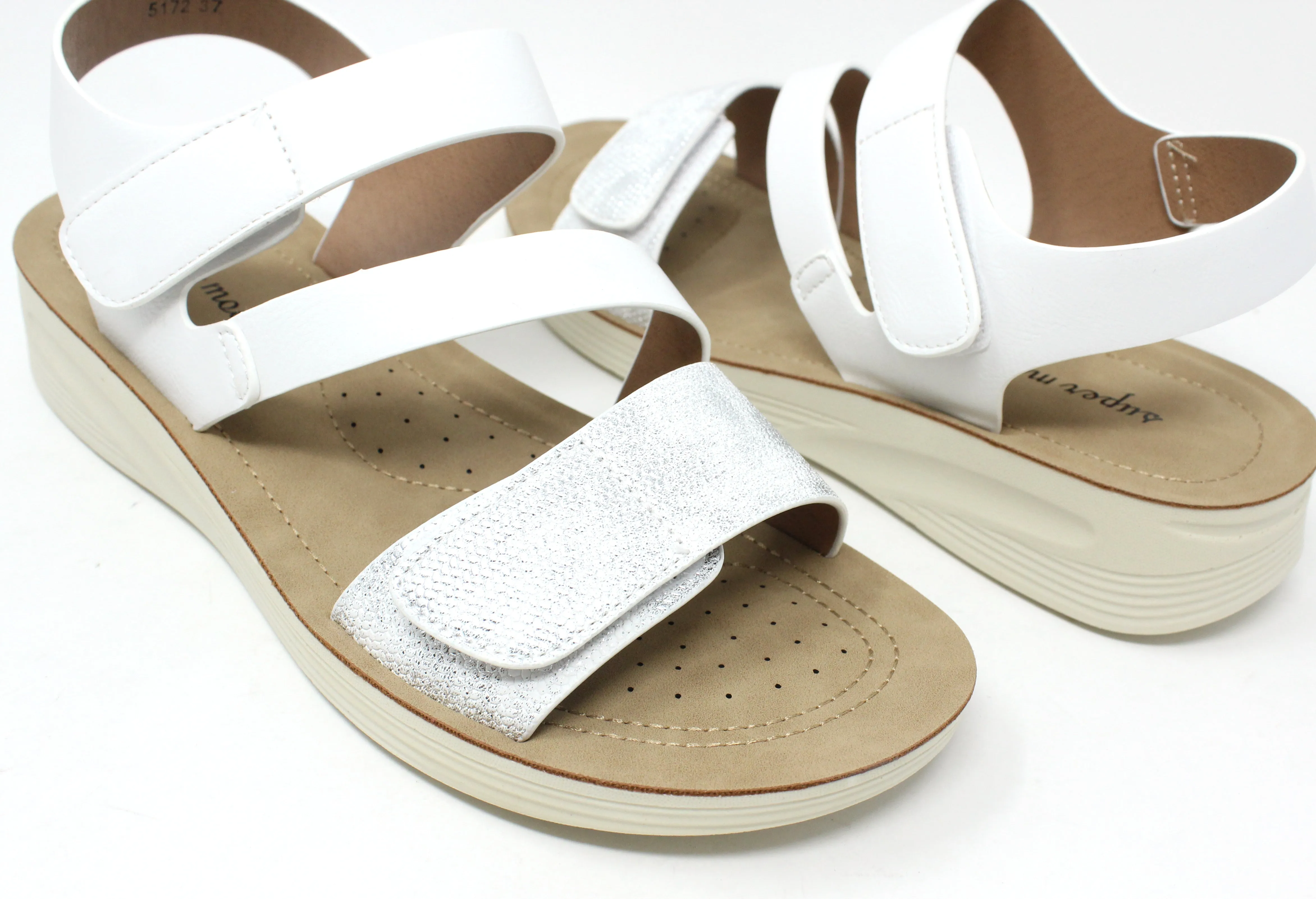 Velcro Multi Strap Sandal