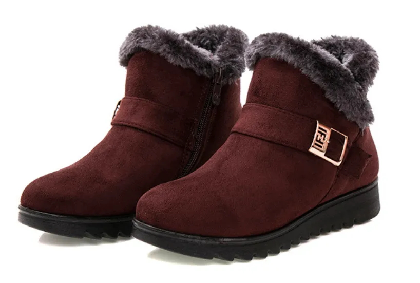 Winter women's warm cotton boots