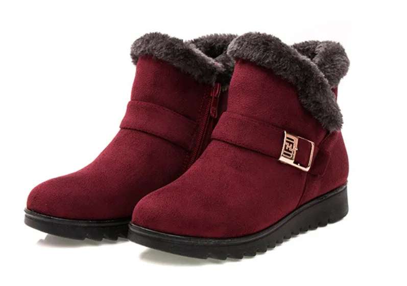 Winter women's warm cotton boots
